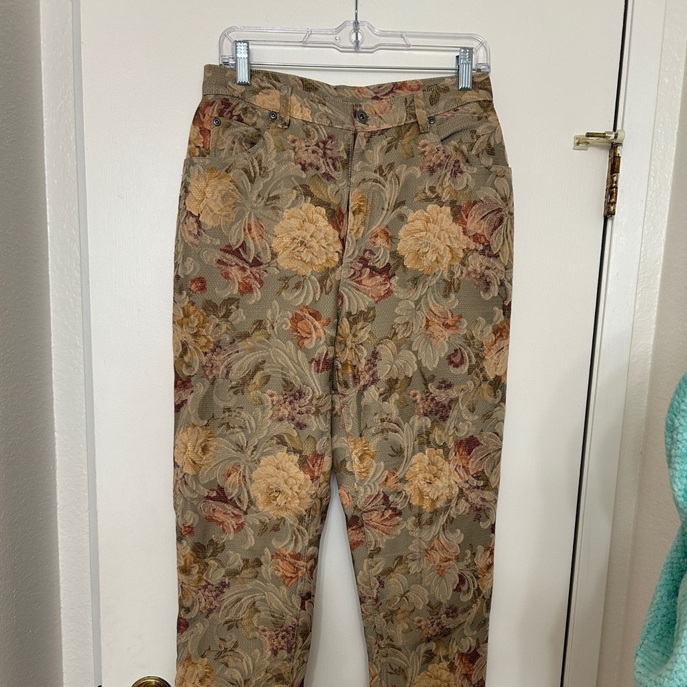Vintage Liz Claiborne Floral Pants Size 10